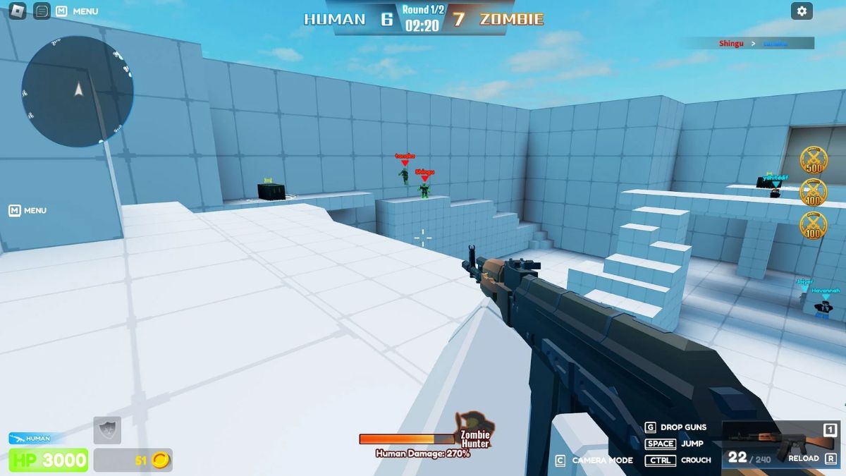 Full code infection gunfight m i nh t 2025 trong roblox